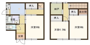 土山２丁目貸家の物件間取画像